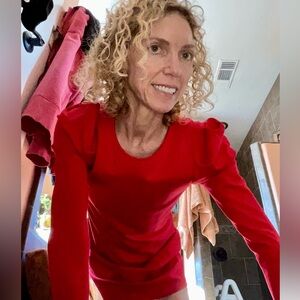 BB Dakota VALENTINE Red Puff Sleeve Sheath MORE PHOTOS!